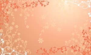 Red Floral Wedding Background Vector