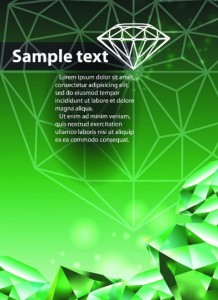 Vector Green Diamond Background 01