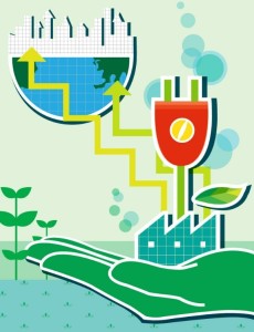 ECO & Green Energy Concept Vector Illustration 02