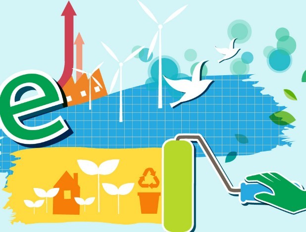 ECO & Green Energy Concept Vector Illustration 04