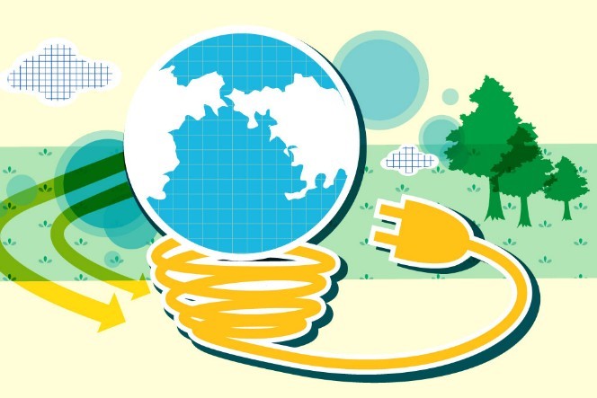 ECO & Green Energy Concept Vector Illustration 09