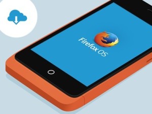 Flat Firefox OS Keon Perspective View PSD Mockup