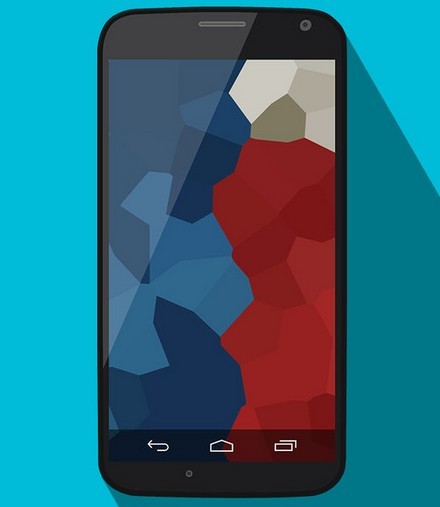Long Shadow Moto X Vector PSD Mockup