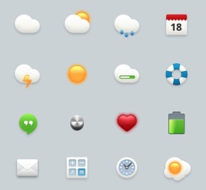 Sweet Web Icons Set PSD