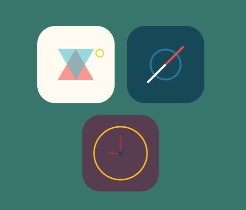 3 Flat Random iOS 7 Icons PSD