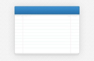 Clean Notepad Interface PSD
