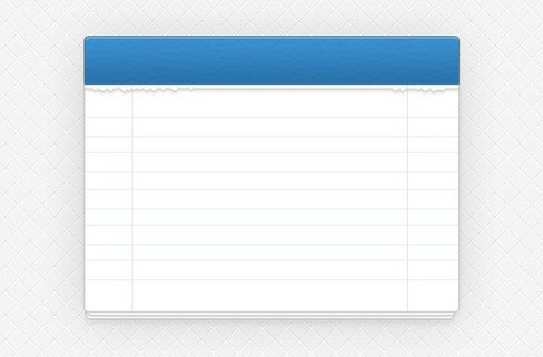 Clean Notepad Interface PSD