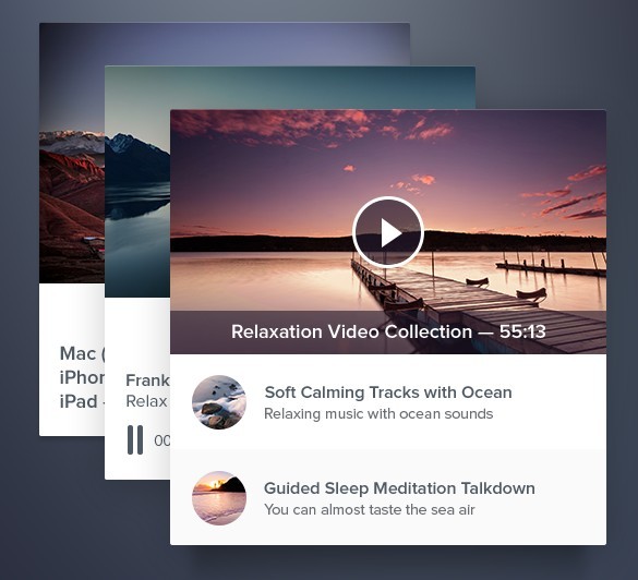 Relax Widgets PSD