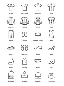 Clothes Icons Pack Vector