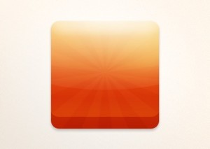 Orange App Icon PSD Template