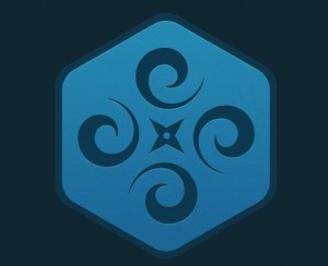 Subtle Hexagon Symbol PSD