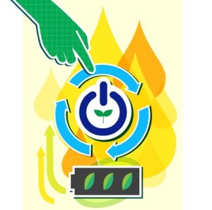 Vector Illustration of Green Energy Concept For Environmental Protection 01