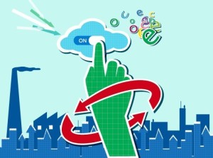 Vector Illustration of Green Energy Concept For Environmental Protection 03