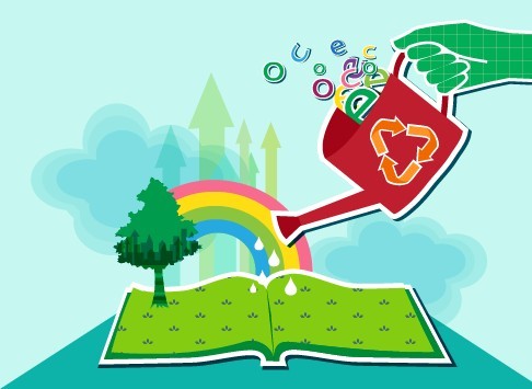 Vector Illustration of Green Energy Concept For Environmental Protection 05