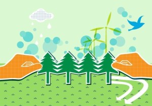 Vector Illustration of Green Energy Concept For Environmental Protection 06