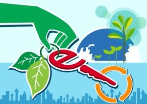 Vector Illustration of Green Energy Concept For Environmental Protection 07