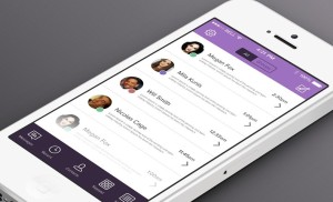 Viber App GUI For iOS 7 PSD