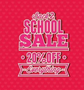 Clean Back To School Sale Flyer Template Vector 04