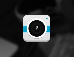 Flat Camera Icon PSD