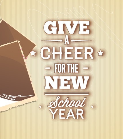 Happy New School Year Vector Illustration 03