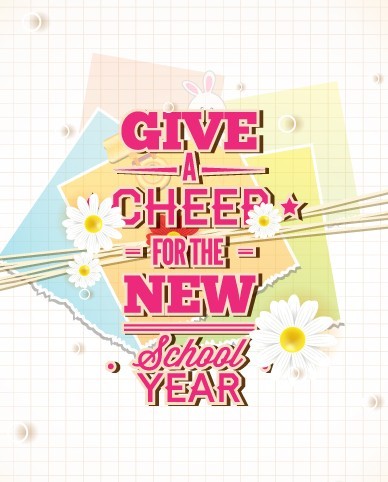 Happy New School Year Vector Illustration 04