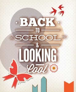 Vector Illustration Of Back To School & Looking Cool 01