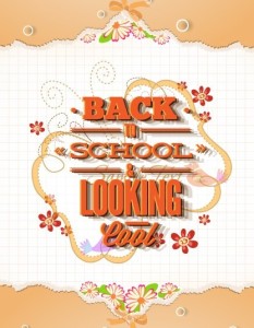 Vector Illustration Of Back To School & Looking Cool 03
