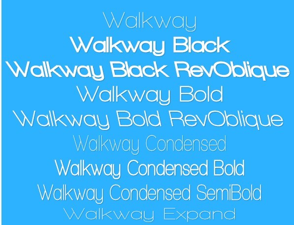 WalkWay Sans Serif Font
