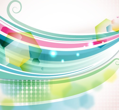 Blue and Green Abstract Vector Background 01