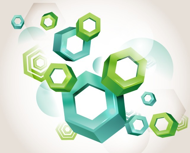 Blue and Green Abstract Vector Background 05