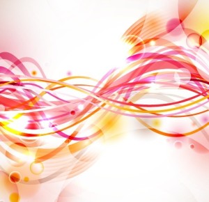 Colored & Curved Abstract Lines Background Vector 01