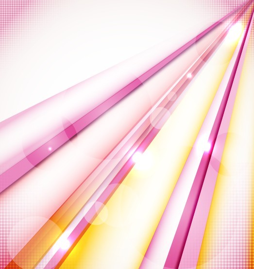 Colored & Curved Abstract Lines Background Vector 03