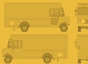 Food Truck Wrap Template Vector