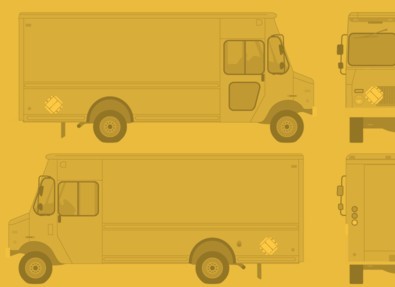 Food Truck Wrap Template Vector