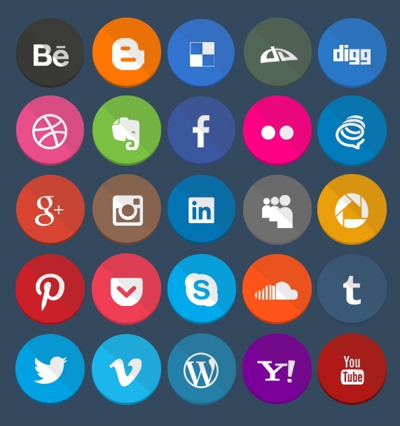 Geekly - 40+ Flat Styled Web Icons