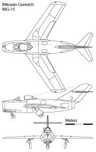 Vector MiG-15 Schema Fighter Aircraft Perspective