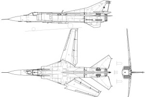 Vector MiG-23 MF Fighter Aircraft Perspective