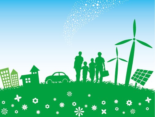 Green Earth Concept Vector Illustration 04