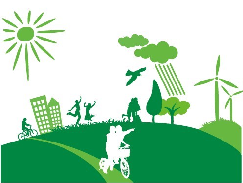 Green Earth Concept Vector Illustration 07