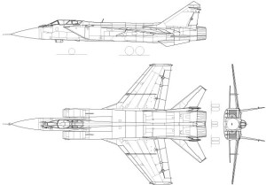 Vector MiG-31 Fighter Aircraft Perspective