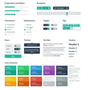 Flat UI PSD and Html