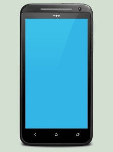 HTC EVO 4G LTE Mockup Template PSD