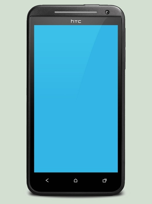 HTC EVO 4G LTE Mockup Template PSD