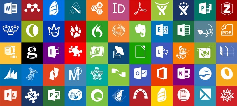 Office and Productivity Windows 8 Modern Tile Set