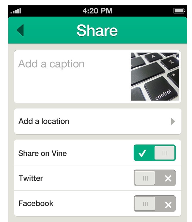 Vine Flat UI Design PSD