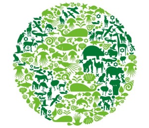 Blue Planet Green Earth Concept Illustration Vector 02