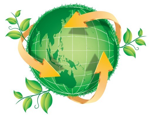 Blue Planet Green Earth Concept Illustration Vector 08