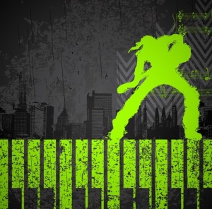 Cool Night Music Party Background Vector 01