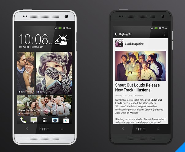 HTC One Mini PSD Mockup Templates