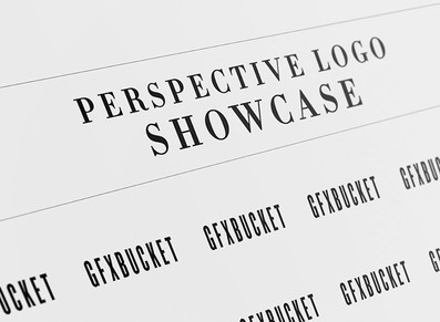 Perspective Logo Showcase Mockup PSD